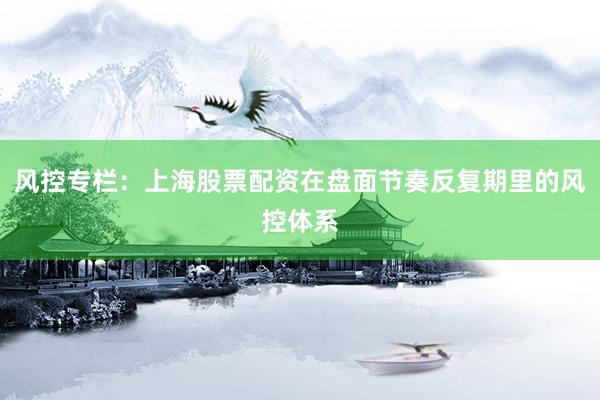 风控专栏：上海股票配资在盘面节奏反复期里的风控体系